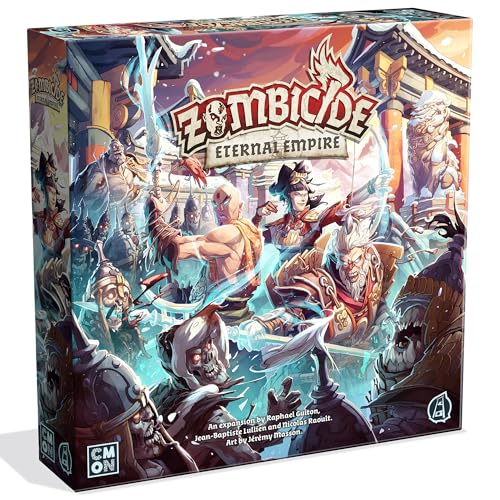 Zombicide White Death: Eternal Empire Expansion - Harness Chi Power in a 10-Mission Campaign, Cooperative Strategy Game with Tabletop Miniatures, Ages 14+, 1-6 Players, 1 Hour Playtime, Made by CMON von CMON