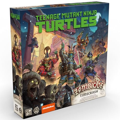 Zombicide White Death: TMNT Time Crash EXPANSION - Turtle Team Quest through Zombie New York, Cooperatives Strategiespiel mit Tabletop-Miniaturen, ab 14 Jahren, 1-6 Spieler, 1 Stunde Spielzeit, von CMON