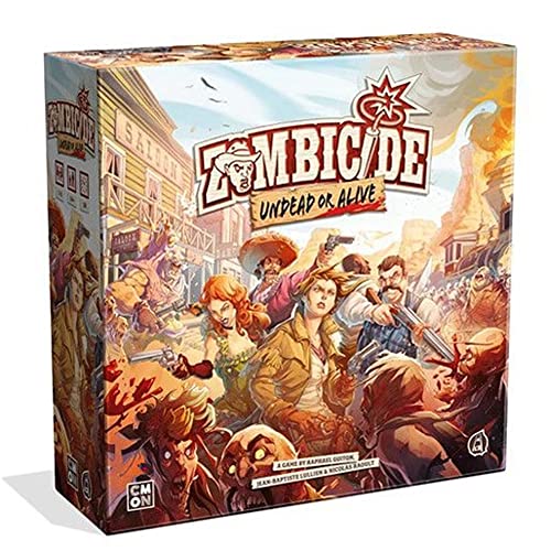 Zombicide: Undead or Alive Strategiespiel, kooperatives Spiel für Jugendliche und Erwachsene, Zombie-Brettspiel, ab 14 Jahren, 1-6 Spieler, durchschnittliche Spielzeit 1 Stunde, hergestellt von CMON von CMON