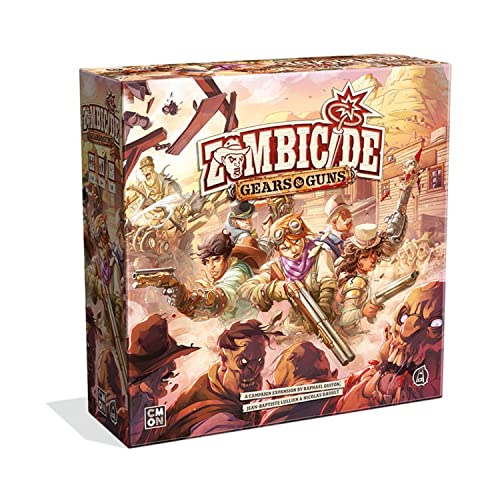 Zombicide: Undead or Alive Brettspiel Gear & Guns Expansion,Strategie-Brettspiel,Kooperatives Spiel für Erwachsene,Zombie-Brettspiel,Durchschnittliche Spielzeit 1 Stunde,hergestellt von CMON von CMON