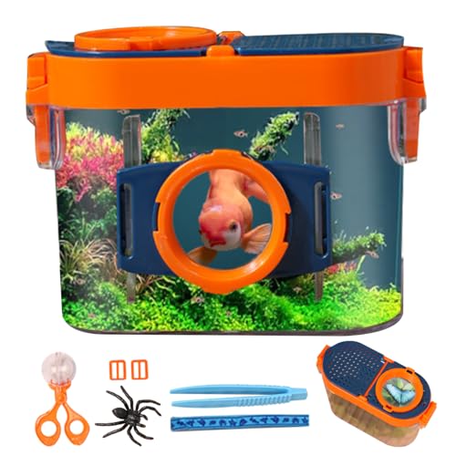 Bug Catcher für Kinder, Plastik -Clear -Bug -Fang -Kit, Doppelvergrößerungs -Glas -Kids -Kit mit Pinzetten und Clip, Bildungsstörungskollektion für Kinder. von CNAFGBGG