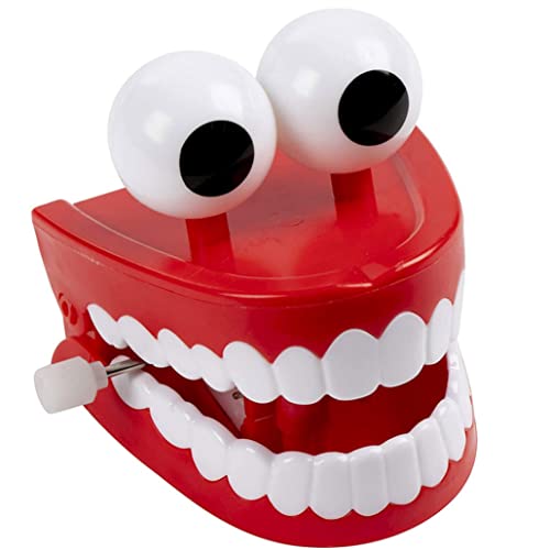 CNAFGBGG 1pc Auflauf plauderung Spielzeug Chomping-Zähne Kunststoff rote Requisiten mit Augen für Party Weihnachten Halloween-Gefälligkeiten .. von CNAFGBGG