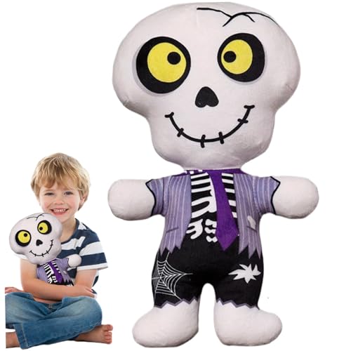 CNAFGBGG 1pc Halloween Plüsch, 12 lustige gruselige Skelettpuppe, weiches bequemes Halloween -Stofftier, Halloween Plüsch für Mädchen Boy Halloween Favor Style 1 von CNAFGBGG