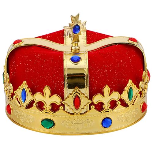 CNAFGBGG 1pc King Crown, Elegante Cosplay -Königskronen für Kinder, Spaß und Leichtgewichte Royal Crown Kostümzubehör für Kinder Geburtstagsfeier von CNAFGBGG