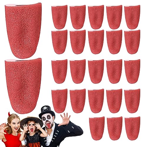 CNAFGBGG 25pcs gefälschte Zungen Halloween TPR Realistische Dehnbare falsche falsche Halloween -Requisite für Streichzaubertrick. von CNAFGBGG