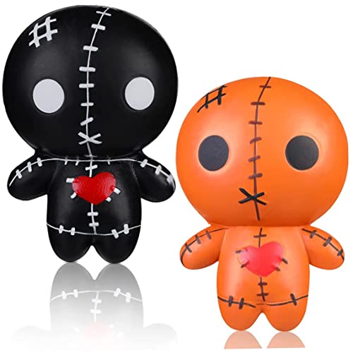 CNAFGBGG 2pcs Voodoo Dolls Ghost Dolls gruselige Puppen weich langsam aufsteigende Horrorpuppen Stress auflösen gruselige Spielzeuge für Halloween -Party -Dekoration Supplies von CNAFGBGG