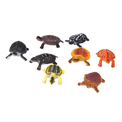 CNAFGBGG 8pcs Verschiedene plastische Schildkröte Multi -Nutzung Turtle Miniatur -Figuren Modell Schildkrötenspielzeug für Kinder .. von CNAFGBGG