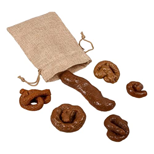 CNAFGBGG Fake Poo Soft Realistic Turd Poo mit Bag Witz Streich Spaß Spielzeug für Aprilscherz Tag 6pcs. von CNAFGBGG