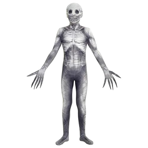 CNAFGBGG Gruselige Halloween-Kostüme für Kinder Höhe 53.2-57.1 Gruselkostüme gruselige gruselige Morphsuit Bodysuit Soft atmable Halloween-Kostüme für Kinder Kleider Party Halloween Cosplay von CNAFGBGG