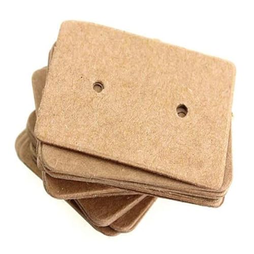 CNAFGBGG Ohrringkarten Ohrring Schmuck Displaykarten Kraftpapier Ohrstollen hängen Tags Halter 100pcs. von CNAFGBGG