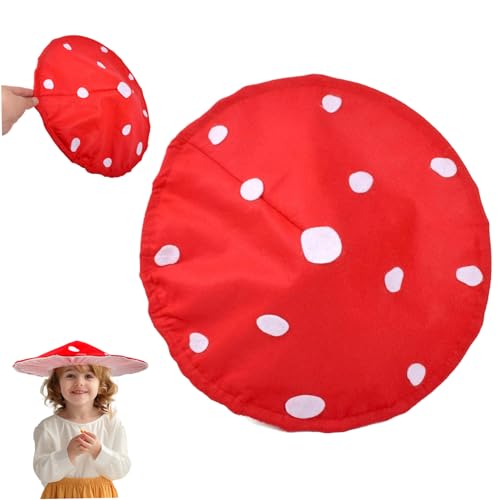 CNAFGBGG Pilzhut -Cosplay für Kinder 16 '' skurriler Pilzhut Einfach zu tragenes Mushroom Fairy Kostüm mit elastischer Band für Cosplay -Bühnenauftritte. von CNAFGBGG