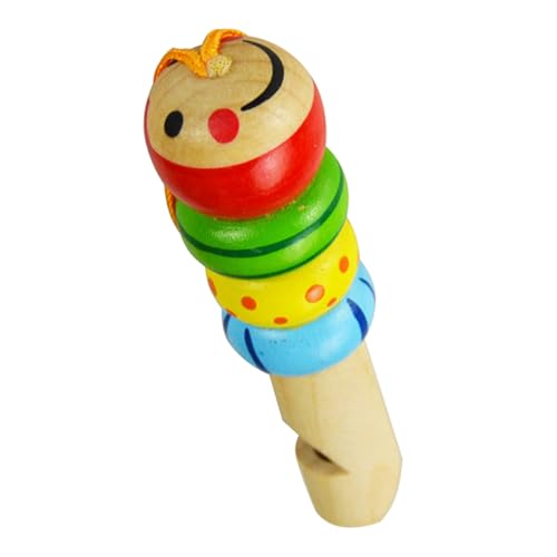 CNAFGBGG Niedliche Tierholzpfeife Spielzeug Baby Mini Bildungsmusik Instrument Geschenk Buntes Spielzeug für Baby Kinder zufällig 1pc .. von CNAFGBGG