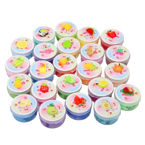 CNAFGBGG Slime Kits für Mädchen Jungen 24 Pack Cloud Slime Make Making Kit weiche und Nicht schicke niedliche Schleimset für DIY Kinderschule Bildungslernspielzeug. von CNAFGBGG