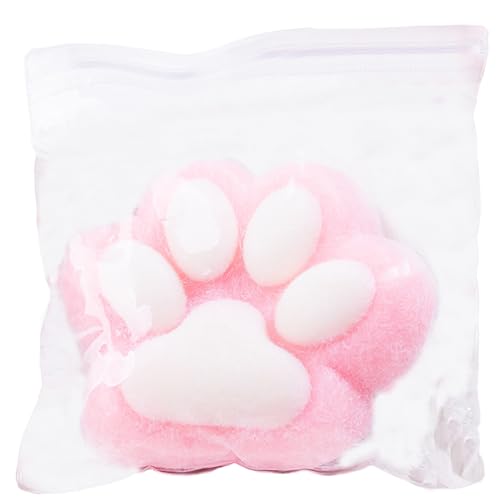 Squeeze Ball Cat Cat Paw Squish Kugeln 5 Zoll großer Stress Ball Safe Silikon -Sensorikkugeln mit Verschiebung der Oberfläche Weiches Stress -Relief -Spielzeug für Erwachsene Kinder von CNAFGBGG