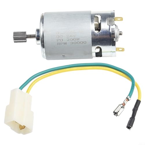 CNANRNANC 555 24V Kinder-Elektroauto-Spielzeugmotor DL ​​555-C 24V hohe Geschwindigkeit und hohe Leistung Getriebemotor Mikrodrehzahl Reduktion Getriebemotor(555 24V 18000 9T) von CNANRNANC