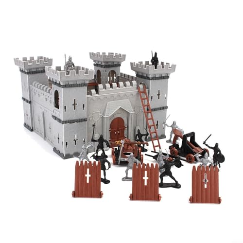 CNANRNANC Burg-Modell Burgritterspiel Soldat-Modell Spielset Infanteriezubehör Katapultsoldaten Für Selbst Zusammengebaute Burg-Modelle von CNANRNANC