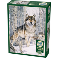 COBBLE HILL 3840143 Puzzle 1000 Teile Wolf im Winterwald von COBBLE HILL