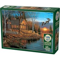 COBBLE HILL 3840198 Puzzle 1000 Teile Blockhütte am See COBBLE HILL 3840198 Puzzle 1000 Teile Blockhütte am See von COBBLE HILL
