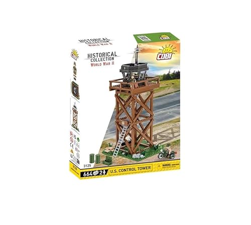 Cobi Historical Collection World War II 3215 U.S. Control Tower 3125 von COBI.bike