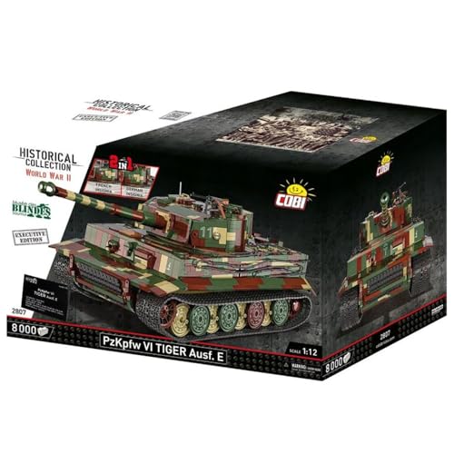 COBI, Panzerkampfwagen VI Tiger Ausf. E, Exclusive Edition, Deutscher Panzer aus dem Zweiten Weltkrieg, Maßstab 1:12, 8000 Teile von COBI