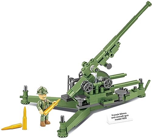 COBI 2294 Historical Collection WWII Canon de 90mm Model 1939 Anti-Aircraft Bausteine, Various von COBI