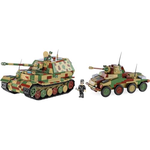 COBI 2582 Panzerjäger Tiger (P) Elefant & 2287 Bausteine, Multicolor, ONE Size von COBI