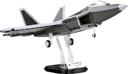 Cobi 5855 Lockheed® F-22® Raptor®, Einheitsgröße, Black & White von COBI