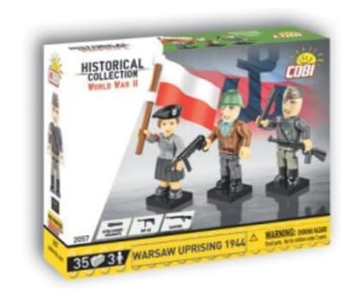 COBI Historische Sammlung Zweiter Weltkrieg, Figuren Warschauer Aufstand 1944, 3-teiliges Set von COBI