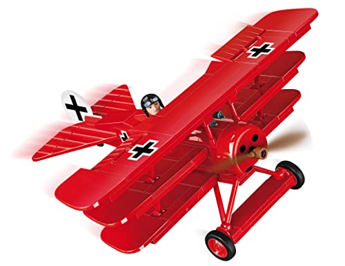 COBI Spielzeig Bausteine Konstruktion Flugzeug Kampfjet Jet Fokker Dr.1 Rote Baron 2986 + Mauspad von Juminox von COBI