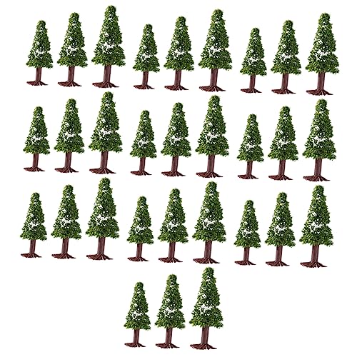 30St Drahtbaum kabelverkleidung kabelstrumpf Layout Mini-Bäume-Modell Modelleisenbahnbäume Modellbäume Konstruktionsmodellbaum Landschaftsbaum Strapazierfähiger Draht und Schwamm. COHEALI von COHEALI