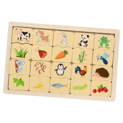 COHEALI 1 Satz Pädagogisches Puzzle Aus Holz Passende Lernpuzzles Für Kleinkinder Pädagogisches Kleinkindspielzeug Kleinkind Holzpuzzles Holzpuzzles Kinderpuzzlespielzeug von COHEALI