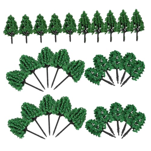 COHEALI 1 Set Modellbaum Set Grünes Dekor Miniaturspielzeug Künstlicher Baum Miniaturen Grünes Dekor Gefälschter Baum Miniaturszene Bäume Grüne Landschaft Modelleisenbahn von COHEALI