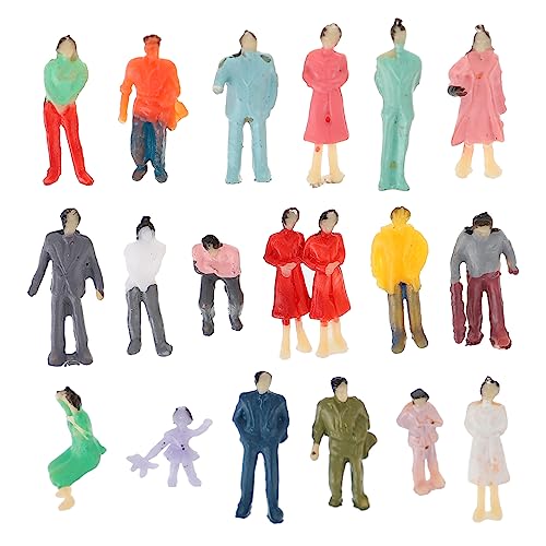 COHEALI 100 STK Charaktermodell Minifiguren für Kinder Leute aus dem Puppenhaus Kinder Mini-Spielzeug schaufensterpuppe maneküre- Set Menschenmodelle aus Plastik Sandtisch Menschen Modelle von COHEALI