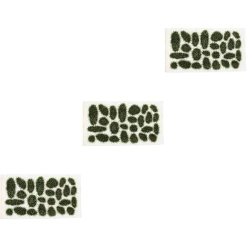 COHEALI 3 Boxen Modellgras DIY Fake Grass Cluster Dekor Simuliertes Gras Dekor Kunstrasen Cluster Landschaft Gras Cluster Sandtisch Ornament Miniatur Gras Cluster Sand Tischdekoration von COHEALI
