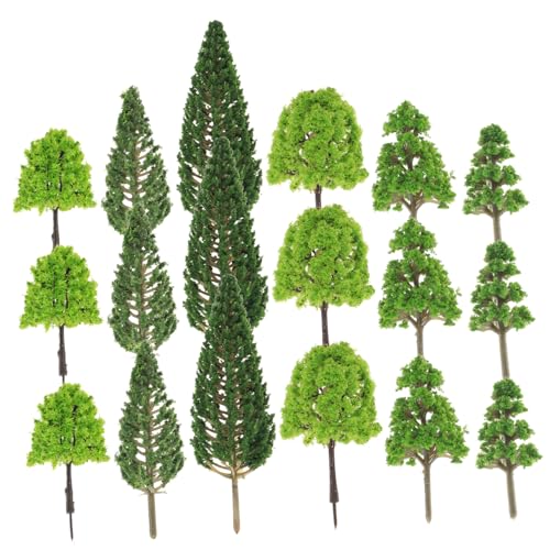 COHEALI 30st Mikrolandschaftssimulationsbaum Miniaturpflanzen Miniatur-modellbaum Maßstabsgetreue Modellbäume Mini-sandtisch-Modell Mini-landschaftsdekor Künstliche Pflanze Plastik von COHEALI