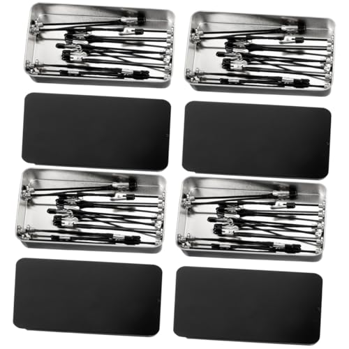 COHEALI 4 Sätze Modellierungswerkzeuge Befestigungsclip Farbclip Werkzeuge zum Färben von Modellen Krokodilklemmen zum Basteln Bastel-Malclip DIY liefert Metallclip Bildhalter Magnet Black von COHEALI