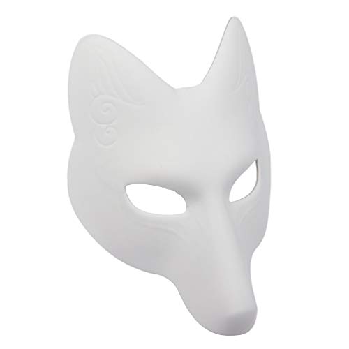 COHEALI Blanko-Maske - Weißes Papier Blanko Handbemalte Gesichtsmaske Pappmaché Weiße Maskerade-Maske Cosplay-Party-Requisite COHEALI Blanko-Maske - Weißes Papier Blanko Handbemalte Gesichtsmaske Pappmaché Weiße Maskerade-Maske Cosplay-Party-Requisite von COHEALI
