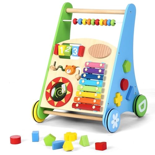 COIL 3-in-1 Holzpuppenwagen Lernspielzeug Musikwagen, laufwagen - Laufhilfe Labyrinth Formensortierer 12 Monate - Lauflernhilfe Lauflernwagen Holz Lauflernhilfe Walker COIL 3-in-1 Holzpuppenwagen Lernspielzeug Musikwagen, laufwagen - Laufhilfe Labyrinth Formensortierer 12 Monate - Lauflernhilfe Lauflernwagen Holz Lauflernhilfe Walker von COIL