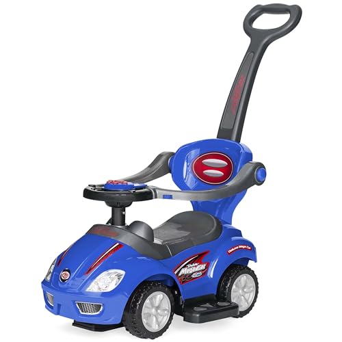 COIL Kinderfahrzeuge, Spielzeugauto, Lauflernwagen, Plastikauto, Schiebewagen, Rutschauto ab 1 Jahr - Bobby Car Zubehör - Rutschauto - Bobbycars & Rutscher (Blau) von COIL