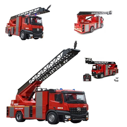 COIL RC-Auto, RC-Feuerwehr, RC Ferngesteuertes, Feuerwehrauto, Model: 1561, 1:14, Frequenz: 2,4 GHz, LED, Sound, Steuerkanäle: 22 Kanäle, Rot von COIL