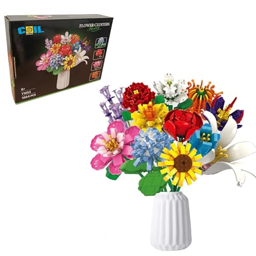 COIL Spielbauklötze Blumenstrauß - Kreatives Bauspiel, Kompatibel, Botanische Sammlung, 1009 Stück Baukasten für Kinder und Erwachsene, Pädagogisches Lernspielzeug, Modell 11063 COIL Spielbauklötze Blumenstrauß - Kreatives Bauspiel, Kompatibel, Botanische Sammlung, 1009 Stück Baukasten für Kinder und Erwachsene, Pädagogisches Lernspielzeug, Modell 11063 von COIL