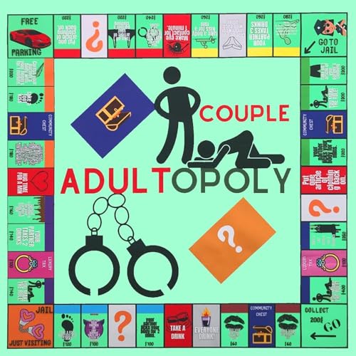 Adultopoly Brettspiel, Holzspiel Großer Wackelturm, Couple Adult Opoly Board Game, Pärchen Geschenke für Männer, Freund & Freundin, Jahrestag Geschenk für ihn & sie oder zum Valentinstag von COLEESON