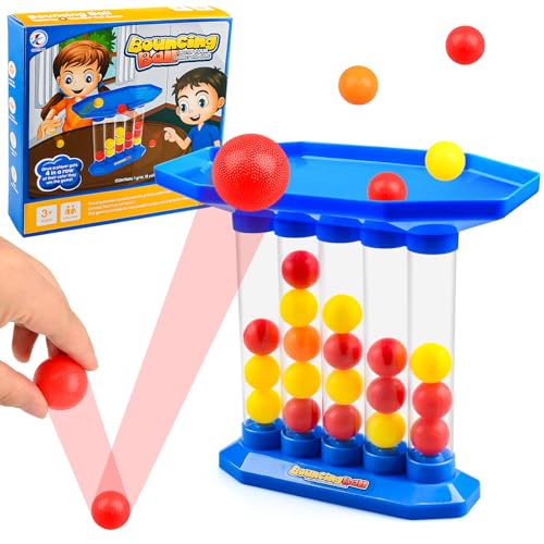 Bouncing Ball Tischspiel, 2024 Neues Bounce Off Party Game Jumping Ball, Jumping Ball Tabletop Ping Pong Spielballspiel für Familie Freunde Party Spiele für Kinder Erwachsene von COLEESON