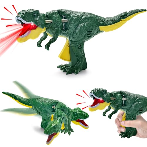 COLEESON Dinosaurier Spielzeug mit Brüllen, Dinosaurier Figuren Tyrannosaurus Rex, Ostergeschenke Kinder, Dinosaurier Spielzeug ab 3 4 5 Jahre, Geburtstag Geschenk für Kinder Jungen Mädchen (A) von COLEESON
