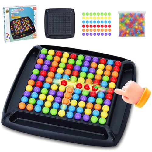 Intellektuelles Schachbrett, 120 Pieces Intellectual Chessboard Dual Duel, Quickstop Spiel, Tabletop Brettspiele für Erwachsene und Kinder, Schachspiel Kinder für Familienfeiern und Reisen von COLEESON