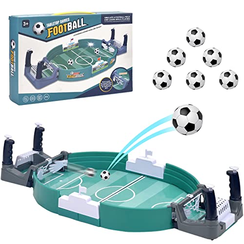 Interaktives Tischfußballspiel mit 6 Fußbälle, Mini Tischkicker Desktop Spielzeug, Tisch Fußball Kit, Innen 2-Spieler-Party-Tischkicker-Spielzeug-Geschenk für Kinder Erwachsene Interaktives Tischfußballspiel mit 6 Fußbälle, Mini Tischkicker Desktop Spielzeug, Tisch Fußball Kit, Innen 2-Spieler-Party-Tischkicker-Spielzeug-Geschenk für Kinder Erwachsene von COLEESON