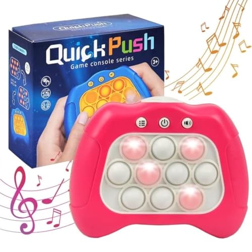 Pop It Elektronisches Spiel, Pop It Fidget Toys, Quick Push Spiel, Pop-It Pro Light Up Game, Elektronischer Whack Mole Spiel, Bubble Sensory Squeeze Toys, Geschenk für KinderElektrisches Push Bubble von COLEESON