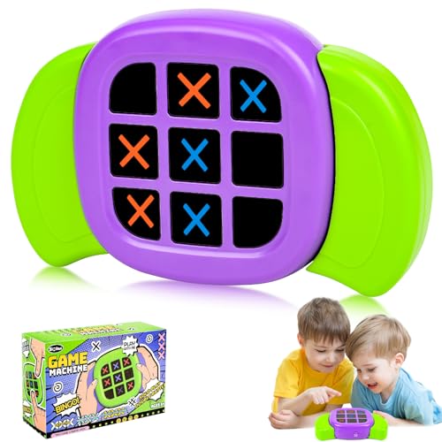 Tic Tac Toe Spiel, Elektronisch Tic-Tac-Toe Bolt Spiel, 3-In-1-Puzzlespielkonsole, Bildungsspielzeug für Bildungs- und Gedächtnistraining für alle Altersgruppen (B) von COLEESON