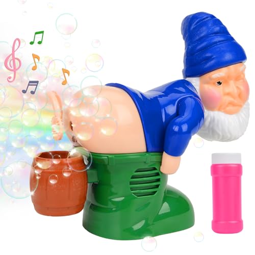 Santa Claus Bubble Blower, Automatische Furz Bubble Machine, Weihnachtsmann Seifenblasenmaschine mit Licht & Musik, Weihnachten Lustige Santa Elektrische Bubble Blowing Machine (A) (A) von COLEESON