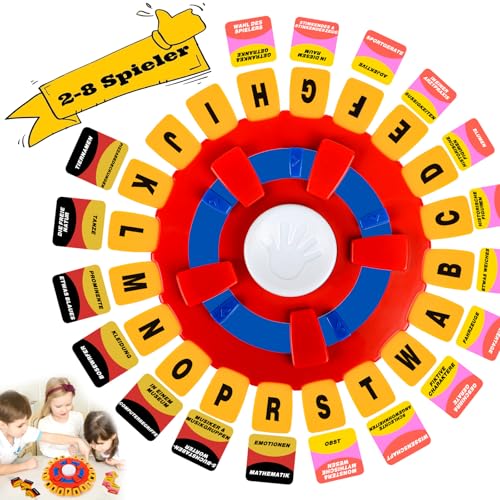 Wörter Sturm Spiel Deutsch, Thinking Words Spiel Deutsch, für 2-8 Spieler, Wortspiel Buchstaben Drücken mit Timer, Familienspiele Brettspiele Partyspiele für Kinder und Erwachsene(A) von COLEESON